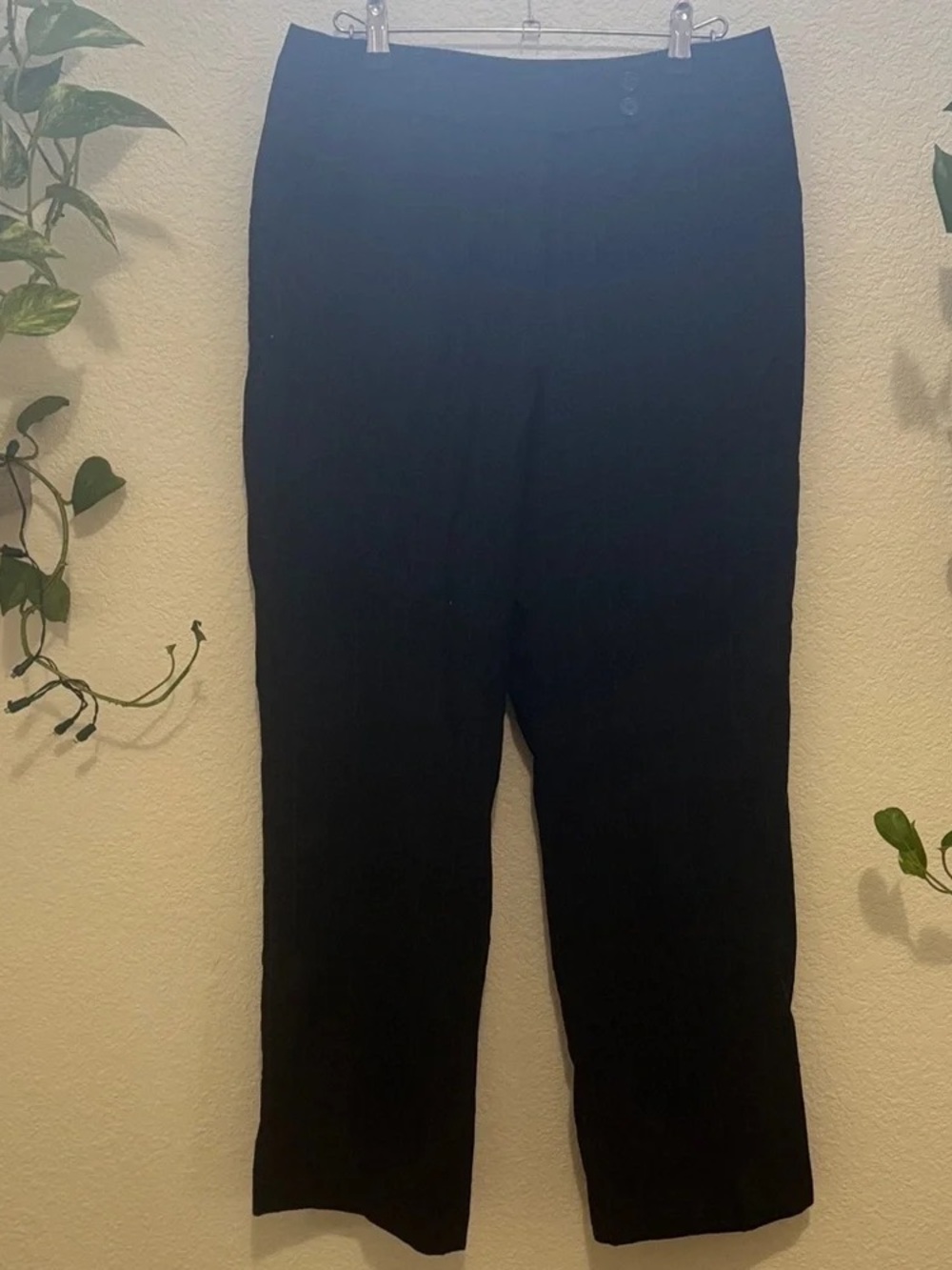 Women’s Classic Black Straight-Leg Pants